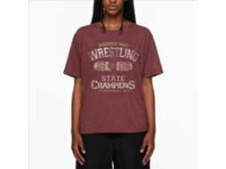 Rockinstone Breakfast Club Movie State Champ Heather Vintage Maroon Adult T-shirt Size:xxl