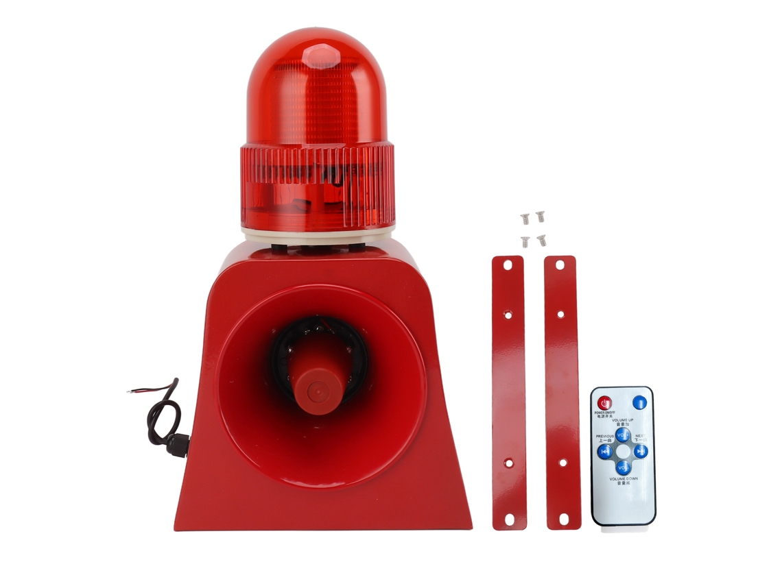 Laxiscreed Alarme Sonoro E Visual Com Controle Remoto Sem Fio Sf-502 Para Emergência