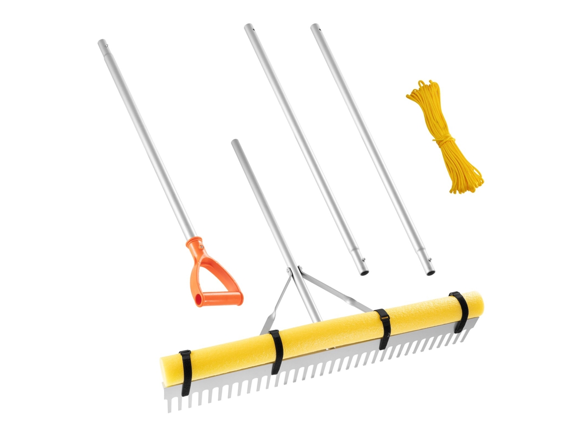 Ancinho De Alumínio Com Cabeça De 914 Mm Cabo De 2590 Mm 34 Dentes Vevor