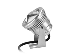 Primerox luz Led Submersível Rgb 12v 10w Ip67 para Aquário Piscina Jardim com Ajuste 120° Prata