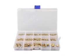 Conjunto De 300 Peças Insertos Roscados M2, M2.5, M5 E M6, Porcas