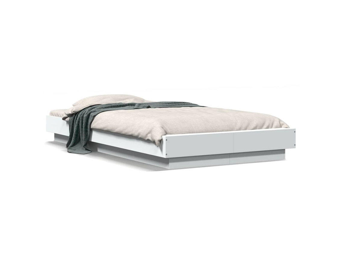 Estrutura de Cama MAISON EXCLUSIVE Derivados de Madeira Branco (90x190 cm)