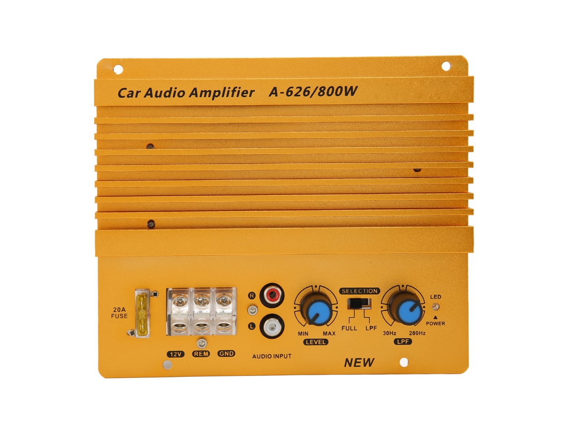 Amplificador De Som Carro 12v 800w Com Dissipação De Calor
