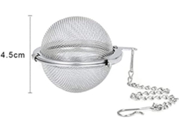 Infusor De Chá Em Aço Inoxidável, Coador Chá, Bola 4,5 Cm, Filtro Chá Aquaforge