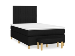 Box Spring Bed, Box Spring Beds Vidaxl Preto Tecido (120 X 190 Cm)