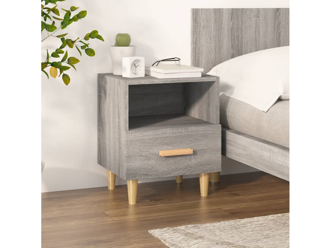 Vidaxl Mesa De Cabeceira 40x35x47 Cm Sonoma Cinzento