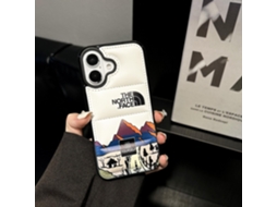 Capa Para Iphone 17 Pro Max, Jaqueta De Plumas Branca Para Montanha Na Neve, Jaqueta De Couro Com Costas Em Plumas Anti-queda