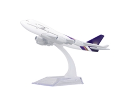 Mali modelo de Decoração de Avião 747 em Liga com Base e Suporte para Coleção e Decoração