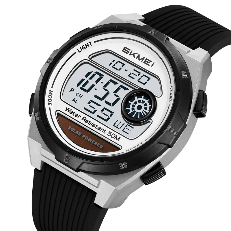 Relógio Esportivo Masculino com Pulseira de Silicone, Cronógrafo Led MDUG