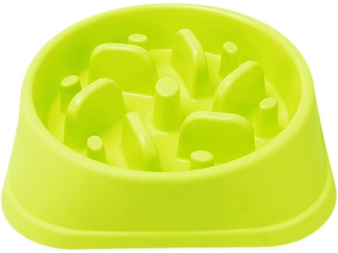 Tigela Interativa para Cães, Antiderrapante e com Mecanismo de Quebra cabeça, À Prova de Engolimento e Vazamentos Verde AQUAFORGE