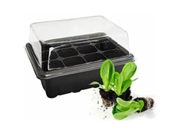 5 Pack De Bandejas Para Plantas, Mini Estufa Com Tampa, 12 Buracos, Ideal Para Germinação De Sementes