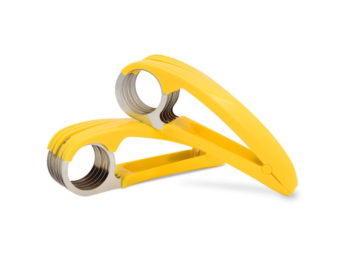 Fatiador de Banana em Aço Inoxidável Peeler Cutter para Frutas e Legumes Ferramentas de Cozinha (2 Pçs) | S/MARCA