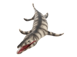 Modelo De Dinossauro Kronosaurus Com Listras Simulação Educativo Brinquedo Pvc Para Crianças