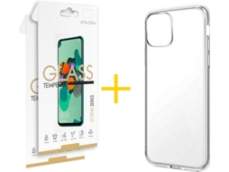 Kit Capa e 2 Películas Apple iPhone 11 Pro SKYHE Liso (Transparente)