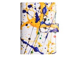 A6 Pu Leather Refillable Budget Planner Notebook With Index Stickers Spray 2-cover Only