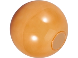 Abajur Redondo De Vidro Amarelo Para Lâmpada E27, Elegante, Com Textura E Acabamento Refinados.