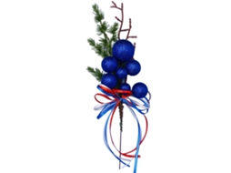 Ramos de Flores Blue Independence Day de 32cm com Bola de Espuma e Fio em Haste LAXISCREED