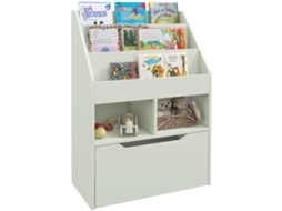 Prateleira infantil com gaveta, 60x29,9x90cm, rosa BR