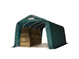 Tenda Robusta Para Forragem 3,3x6 M Impermeável Lona Pvc 800n Tenda De Armazenamento, Para Pisos De Betão, Verde Toolport