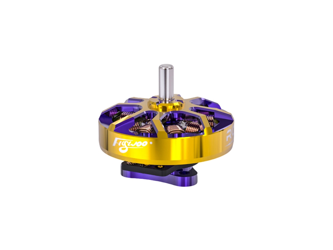 4 Unidades de Motor Brushless Flywoo Robo 1002 19800kv 23500kv 1s com Eixo de 1,5 Mm para Drones de Corrida Fpv Rc MDUG