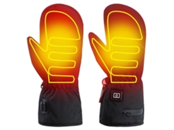 Luvas Aquecidas Recarregáveis para Mulher, Toque Antiderrapante, Forro de Pelos, Inverno, Ciclismo, Esqui | S/MARCA