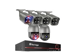 Sistema de segurança CFTV, resolução 4K, áudio bidirecional, NVR de 8 canais, 6 câmeras B, sem disco rígido integrado OEM