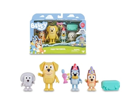 Pack Cuatro Figuras Bluey Amigos Listos Para Cumpleaños Bly63000 Blbl Famosa Famosamás De 3 Años