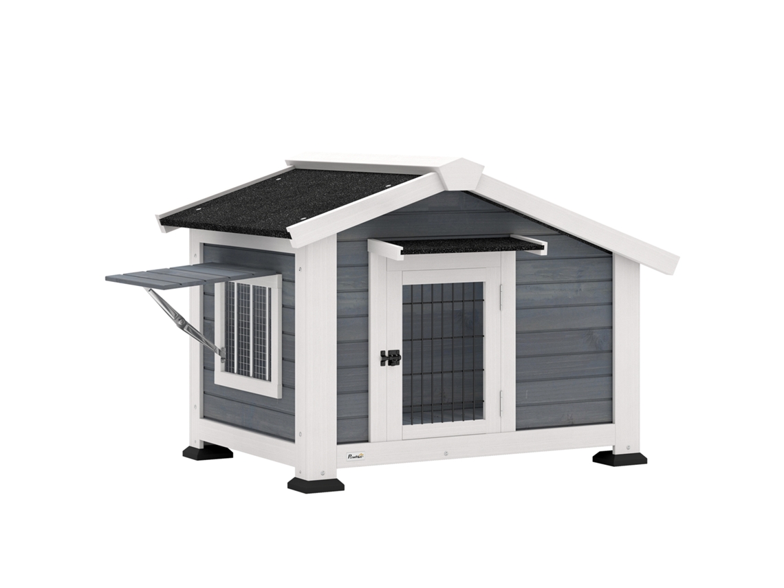 Casinha Cachorro Madeira Uso Externo 98x76x69,5cm
