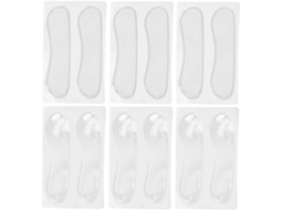 Palmilhas De Gel Ipetboom Para Mulheres, Feitas De Silicone, Que Aliviam A Pressão E Protegem Os Calcanhares Ideais Para