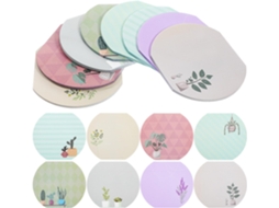 Blocos De Notas Adesivas, Conjunto De 8 Unidades, Práticos E Autoadesivos, Com Divertidos Motivos De Plantas