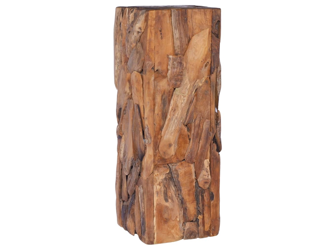 Side Table, Side Tables Vidaxl Marrom Teca (n/a)