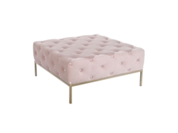 Banco Dkd Home Decor Cor de Rosa Dourado Metal 100 X 100 X 45 Cm