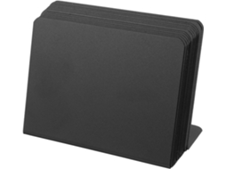 Placas De Mensagens Mini Dechous, Pacote Com 12, 3, 93x 2, 95 Polegadas, Pvc Preto Para Etiquetas De Alimentos E