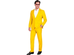 Engraçado e elegante terno Mr. amarelo para homens