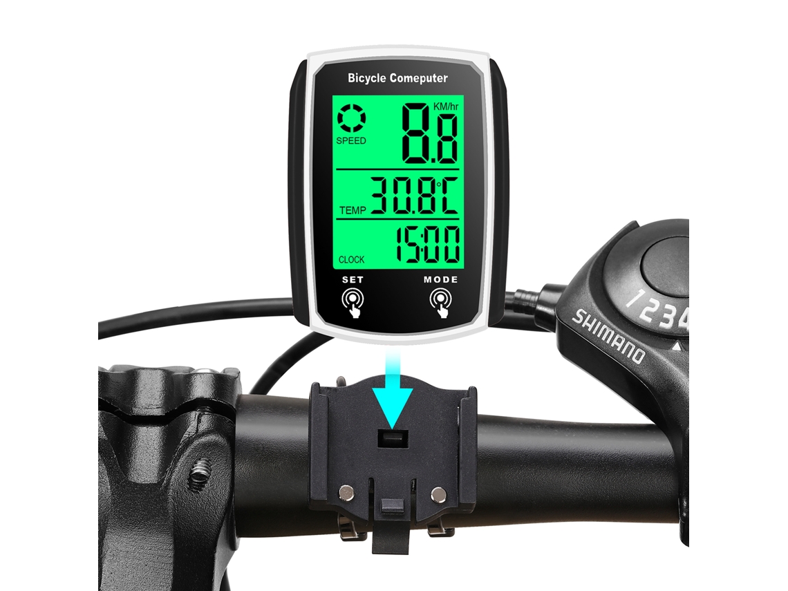 Computador De Bicicleta Com Fio, 19 Funções, Velocímetro Sensível Ao Toque, Odômetro, À Prova Dágua, Retroiluminaçãovayotoy