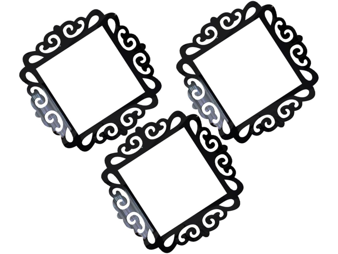 Conjunto de 3 adesivos de parede Angooily para sala de estar e quarto, decoração de parede, ornamento, proteção sem marcas.