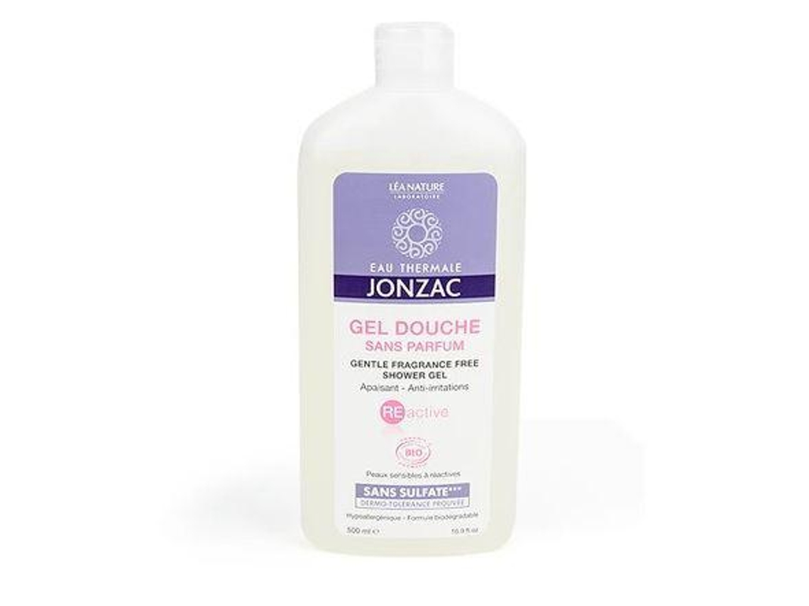 Jonzac Gel De Banho Para Pele Sensível Sem Perfume Reativo 500 ml