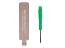 Enclosure Externo De Ssd M.2 Ngff Portátil Usb3.0 Asm1153e Dourado