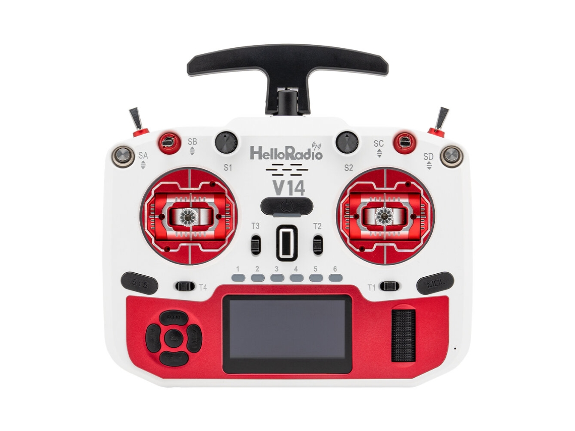 Helloradiosky V14 Max 2.4ghz Elrs 1000mw/4em1 Integrado Cnc Metal Hall Gimbal Open Source Edgetx Oled Transmissor Rádio Drone Fpv Racer MDUG
