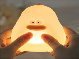 Lurelia Luz Noturna Com Silicone Sem Bpa, Recarregável Usb, Temporizador E 3 Horas Para Bebé E Crianças