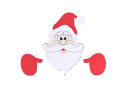Decoração De Natal Laxiscreed Com Rena De Parede E Adesivo Duplo, Pronta Para Pendurar