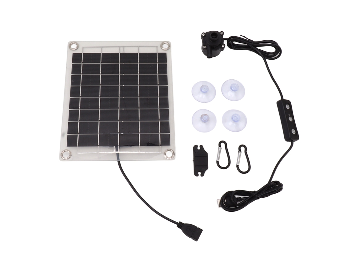 Kit de Bomba D'água Solar 20w Submersível para Fonte Lago Banho de Pássaro Irrigação S/MARCA