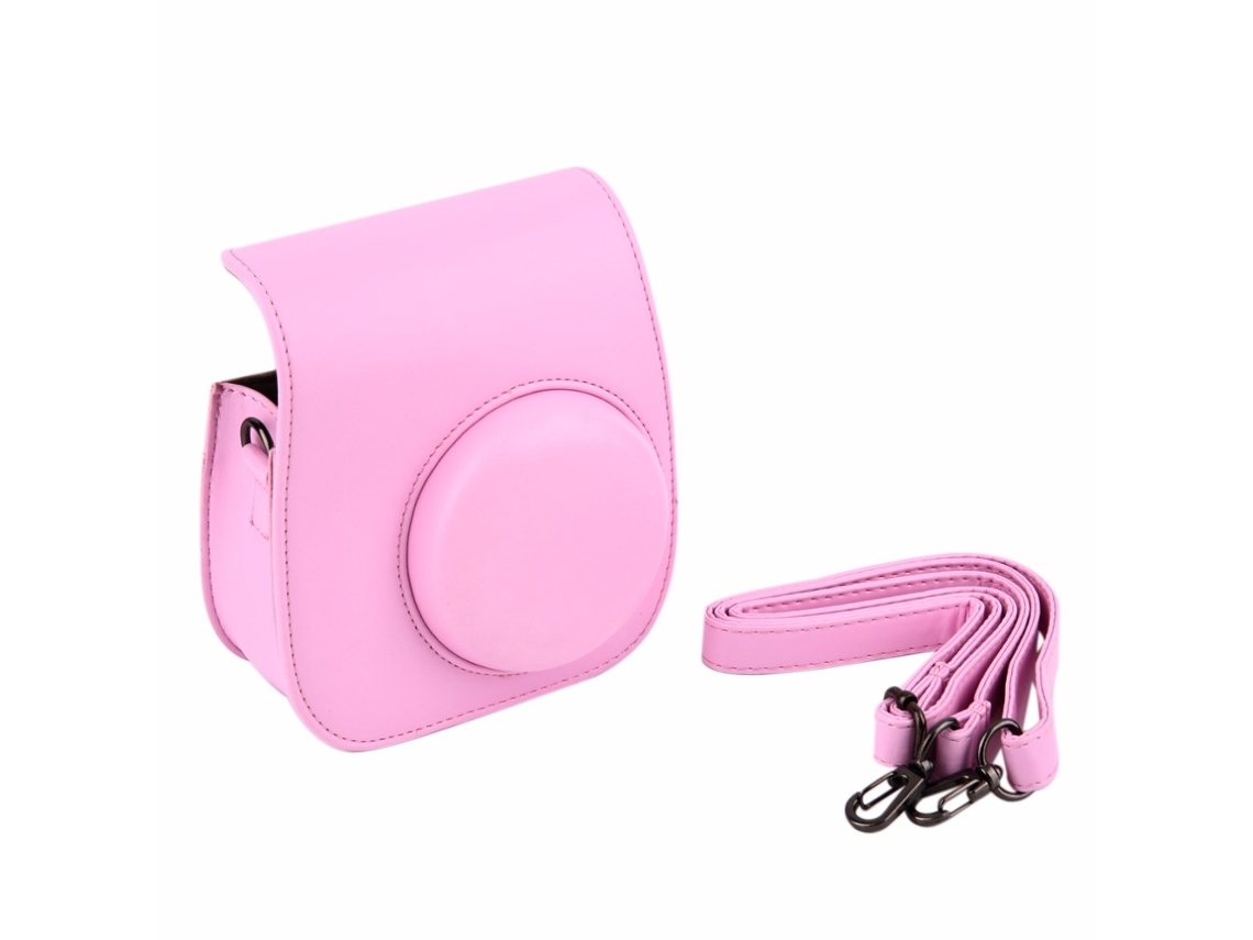 Lurelia Capa Para Fujifilm Mini 8: Encaixe, Rosa, Com Alça