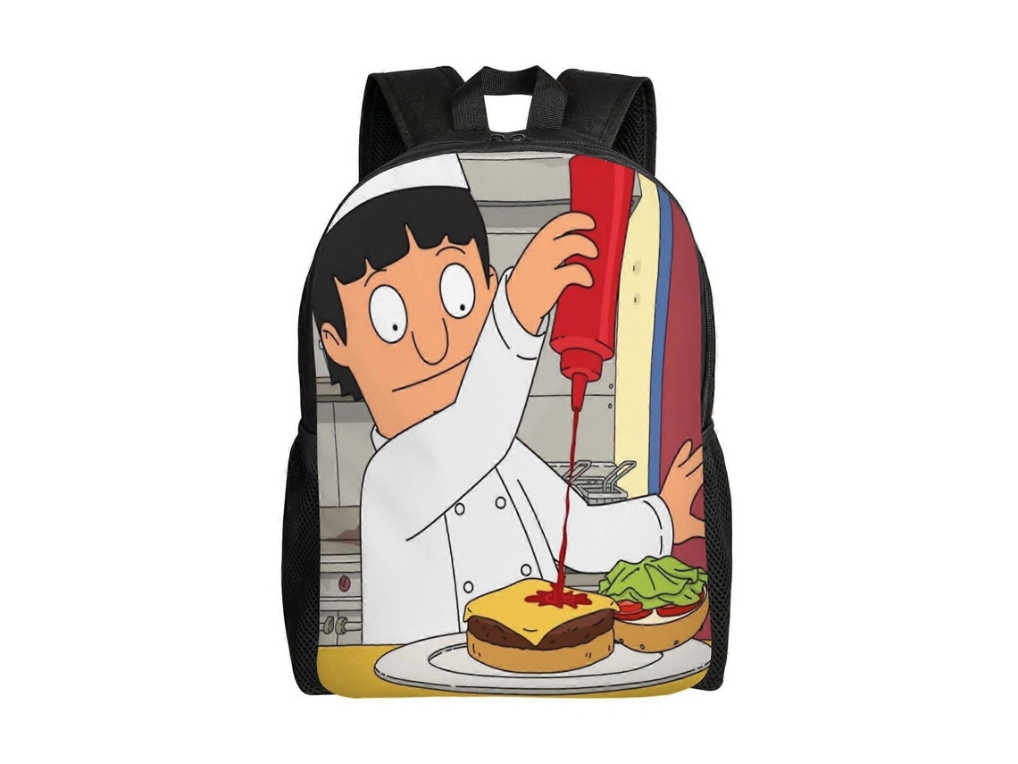 Mochila Bobs Burgers W361 Para Escola E Trabalho, Leve E À Prova Dágua, Mochila Estilosa Para Estudantes E Adultos J361 Olysi Shop