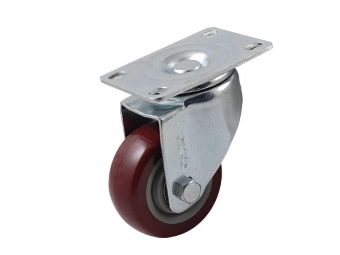 Rodízio Giratório Aexit De 3" Com Placa, Plástico, Metal