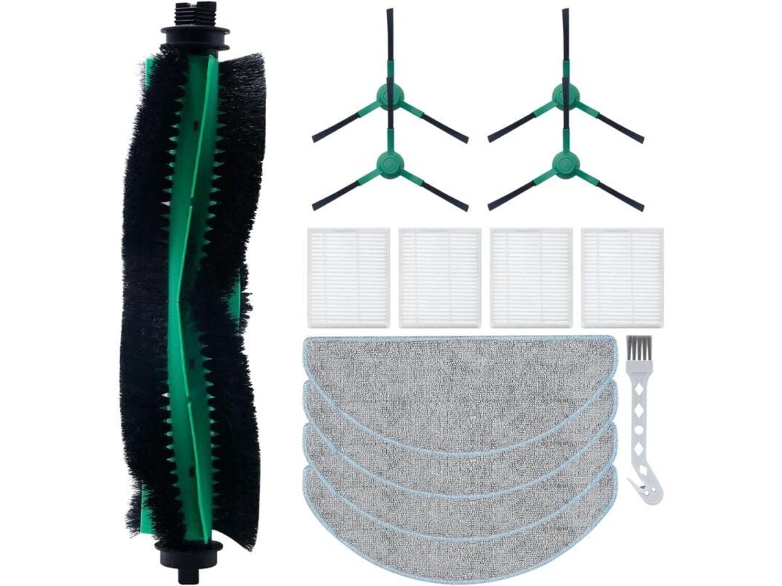 Compatível com Irobot Roomba Combo Essential Y0112 y0110: Escova, Filtros, Panos, Laterais STELASPLEN