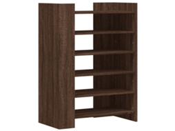 Sapateira Carvalho Castanho MAISON EXCLUSIVE em Derivados Madeira (74,5x37,5x100 cm)