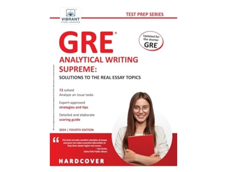 Livro GRE Analytical Writing Supreme Solutions to the Real Essay Topics Solutions to the Real Essay Topics de Vibrant Publishers (Inglês - Capa Dura)