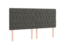 Headboard, Headboards Vidaxl Cinzeto Veludo (200 Cm)