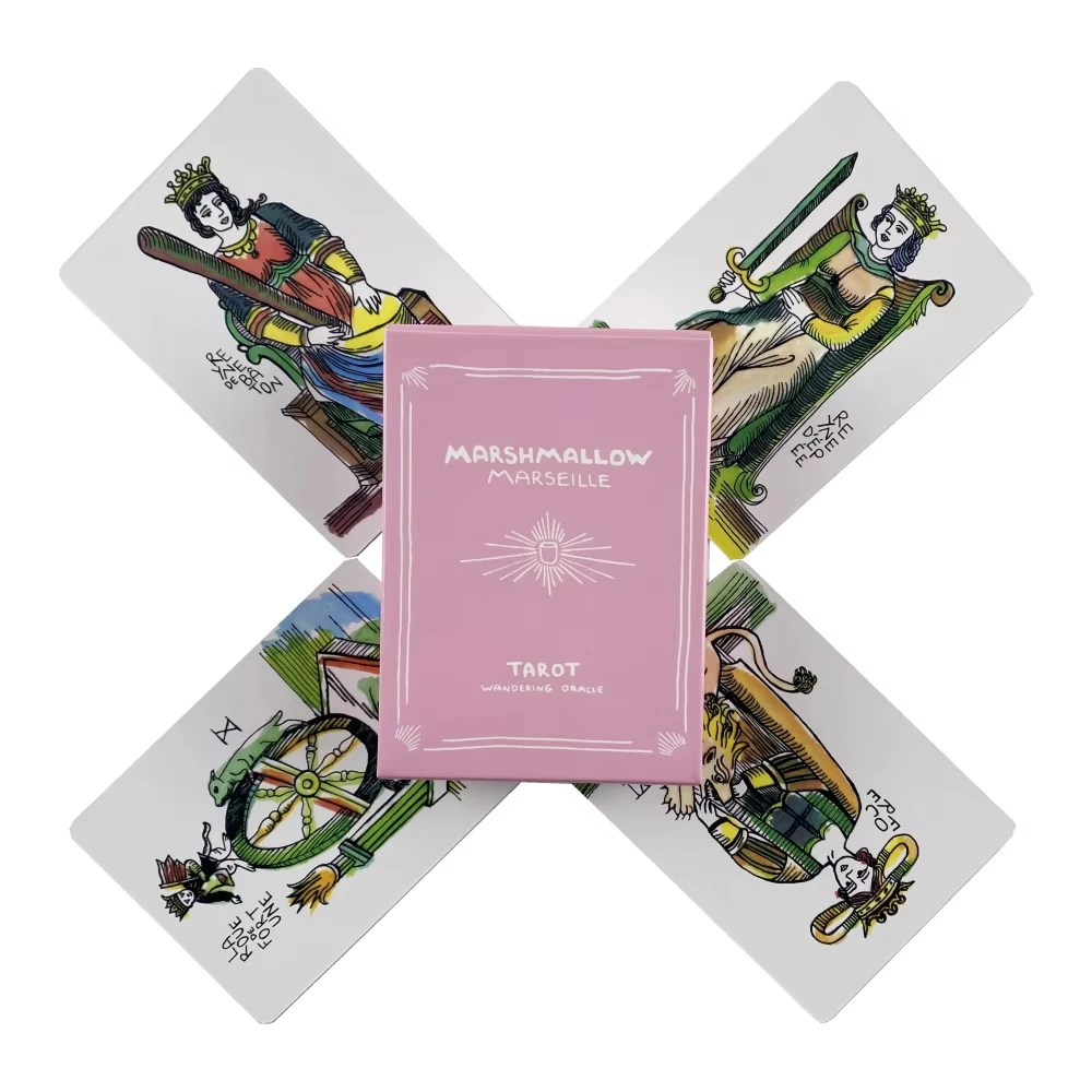 Jogo De Tarot Marshmallow Marseille: Adivinhação, Profecia E Entretenimento - Jogo De Tabuleiro Com Cartas Oráculo